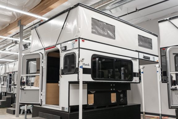 Hawk Pop-Up Camper, full size, four wheel camper